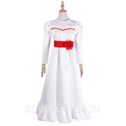 Белое платье куклы из фильма Проклятье Аннабель (Annabelle) для взрослых
