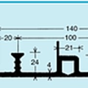 Шпонка для герметизирования деформационных швов в фундаментах DT 140.4 фото