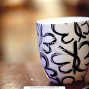 Нанесение рисунка на чашки методом шелкографии фото