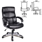 Кресло офисное BRABIX “Impulse EX-505“, экокожа, черное, 530876 фото