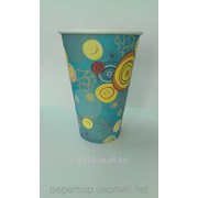 Бумажные стаканчики, цветные, 500мл фото