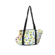 Мягкая сумка-переноска для собак Цветочный узор, 36х24х20 см фотография
