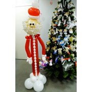 Фигура из воздушных шаров Дед Мороз фото