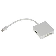 Кабель Apple Thunderbolt (Mini DP) to HDMI,DVI,DP 3in1 Adapter фото