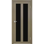 Дверь Z-5 Тон Неаполь 2000*800 Остекление “Лакобель черное“ vrd-32786 Verda фотография