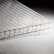 Сотовый поликарбонат Berolux прозрачный “колотый лед“ “Standart“ 6000х2100 мм, 6 мм с односторонней защитой от УФ, гарантия 10 лет. фотография