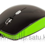 Мышь беспроводная с зарядкой от USB Smartbuy 336CAG Black/Green SBM-336CAG-KN /40/ фотография