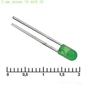 Светодиод 3 mm green