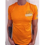 Футболка Off-White пластырь оранжевая фото