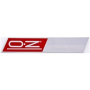 Шильдик металлопластик SW “OZ“ Красный 130*20мм (наклейка) фото