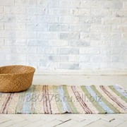 Handwoven cotton rug runner /Домотканый коврик- дорожка из хлопка. фото