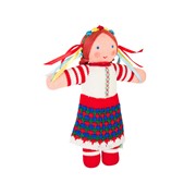 Вязанные куклы, деревянные развивающие игрушки фотография