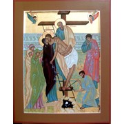 Икона Снятие со Креста тела Господня фото