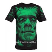 Мужская футболка Rock Eagle Frankenstein c лицом Франкенштейна фото