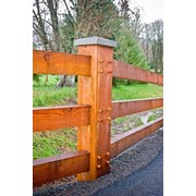 Деревянный забор “Фахверк“ фото