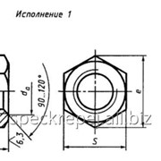 Гайка шестигранная особо высокая, класс точности В ГОСТ 15525-70 фото