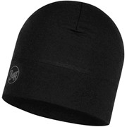 Шапка Buff MW Merino Wool hat solid black фотография