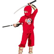 Карнавальный костюм Ниндзя красный ЛАЙТ с мечом фото