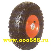 Пневматическое колесо с ниппелем для тележек и тачек PR-1805 10“ x 3.00-4 фото