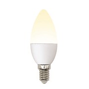 Led-c37-6w/ww/e14/fr/mb plm11wh лампа светодиодная. форма «свеча», матовая. серия multibright. теплый белый
