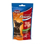 Лакомство для мелких собак, ягненок курица Trixie Soft Snack Flowers 75 гр фотография