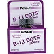 Twinlab B-12 dots 250 tabs. Витамин B12. фото