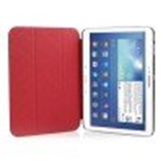 Чехол Crazy Horse Tri-fold Leather Folio Cover Stand Red for Samsung Galaxy Tab 3 10.1 P5200/P5210 фотография