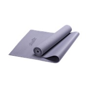 Коврик для йоги FM-101, PVC, 173x61x1,0 см, серый, Starfit фото
