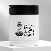 Термос для еды “Eat.Panda.Repeat.“, 400 мл, сохраняет тепло 12 ч фотография