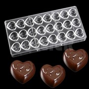 Форма для изготовления шоколада “Сердца “Влюбленные“ фотография