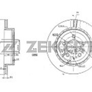 Диск тормозной задний ZEKKERT xzk-bs-5437 Mazda CX-7 ER 07-