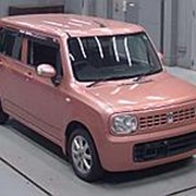 Хэтчбек 2 поколение SUZUKI ALTO LAPIN кузов HE22S гв 2009 4WD пробег 125 тыс км цвет розовый фото