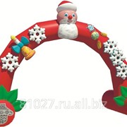 Большая надувная фигура арка Дед Мороз, артикул 76023 фото