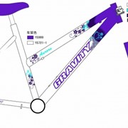Велосипед Gravity Женский: AURORA LADY Сиреневый фотография