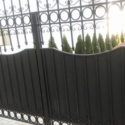 Ворота металлические кованые фото