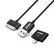 API3008PBB SHIP кабель, 1,0м., USB-->Apple 30-pin, Lightning (8-pin), Чёрный, Розничная фото
