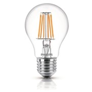 Лампа светодиодная LED Filament 50W E27 WW A60 CL Philips фотография