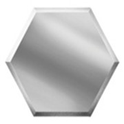 Зеркальная серебряная плитка “СОТА“ с фацетом 10 мм(200х173мм) фото