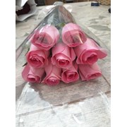 Букет из 7 розовых роз 80 см фотография