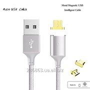 Кабель на магните USB micro-USB 2 в 1 5V/2A 1m white (09070011) фото