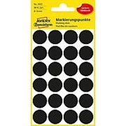 Avery Zweckform Этикетки-точки Avery Zweckform, для выделения, круглые, d-18 мм, 96 штук, 4 листа Черный фотография