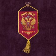 Вымпел сувенирный “Россия“ на присоске 15x10 см. фотография