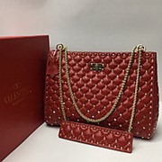 Женская сумка VALENTINO Garavani (Red) фото