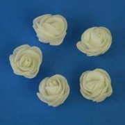Цветок латексный Роза 30мм Айвори 56 шт. фото