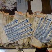 Перчатки рабочие с ПВХ-покрытием. фото