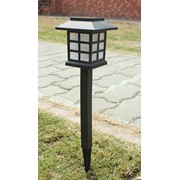 Садовый светильник на солнечной батарее (черный) фото