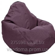 Салатовое кресло-мешок груша 100*75 см из микро-рогожки S-100*75 см, сиреневый фото