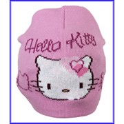 Вязаная шапка для девочек "Hello Kitty"