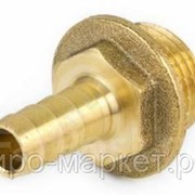 Переходник (штуцер) AQuafit 1/2г-20 на резиновый шланг латунь фото