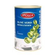IPOSEA Olive - Оливки зеленые без косточки, 4100 g фотография